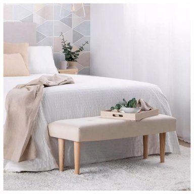 BANQUETA VENTITAS PERU BECKET VINTAGE HOME CREMA