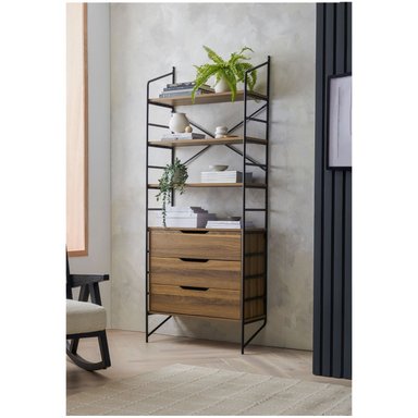 ESTANTE INDUSTRIAL VENTITAS PERU KAIO CAOBA DOLCETTO