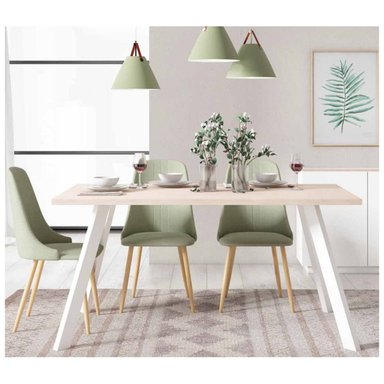 MESA DE COMEDOR VENTITAS HOME JAPANDÍ MANZANO 67X160CM - 1