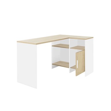 ESCRITORIO VENTITAS PERU NAMIBIA 35 CM X 112 CM ROVERE Y BLANCOS EN L VENTITAS HOME - 3