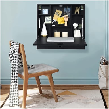 ESCRITORIO VENTITAS PERU MAGNOLIO 67 CM NEGRO PARA PARED VENTITAS HOME - 2