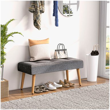 BANQUETA VENTITAS PERU RUBY VINTAGE HOME GRIS OSCURO