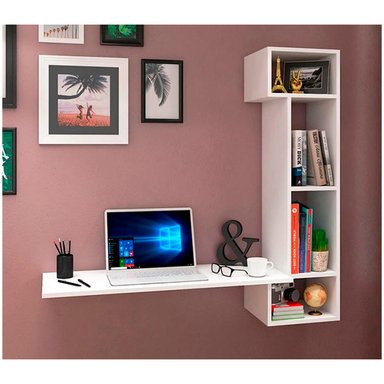 ESCRITORIO FLOTANTE VENTITAS PERU KOAEN 30 CM X 79 CM BLANCO