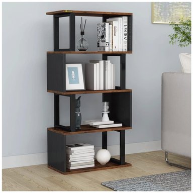 LIBRERO VENTITAS PERU MIANUR GALES MINIMALISTA NEGRO