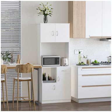 REPOSTERO DE COCINA VENTITAS HOME RUJEL 1 CAJÓN BLANCO - 2