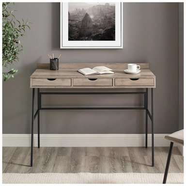 ESCRITORIO INDUSTRIAL VENTITAS PERU LUCAS 45 CM X 115 CM VENTITAS HOME CENIZA