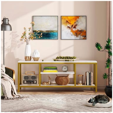 MESA DE TV VENTITAS PERU KELIA 55” BLANCO - 3