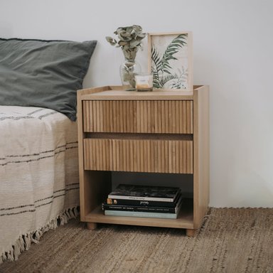 MESA DE NOCHE DE MADERA MIRANDA VENTITAS HOME