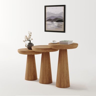 SET MESAS AUXILIARES VENTITAS HOME CHLEA MADERA 33X33CM - 2
