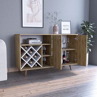 MUEBLE BAR VENTITAS PERU BRUNNETE DUNA BEIGE BLANCO - 2