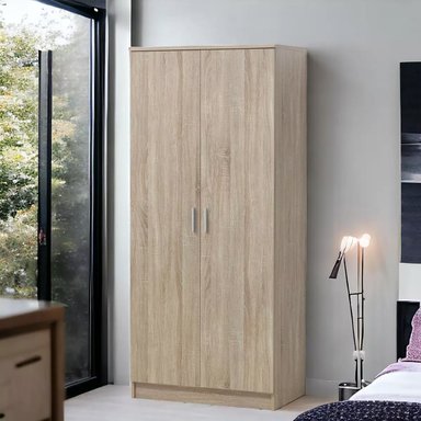 ROPERO VENTITAS PERU CASSANDRA MINIMALISTA ROVERE 2 PUERTAS BEIGE