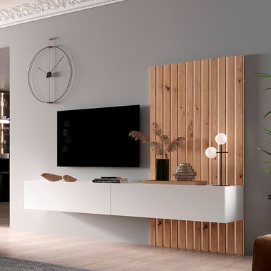 MESA DE TV VENTITAS PERU CRISSANTI FLOTANTE 55” BLANCO