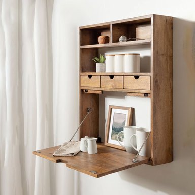 ESCRITORIO FLOTANTE VENTITAS PERU KENDALL 15 CM X 66 CM VENTITAS HOME MACADAMIA