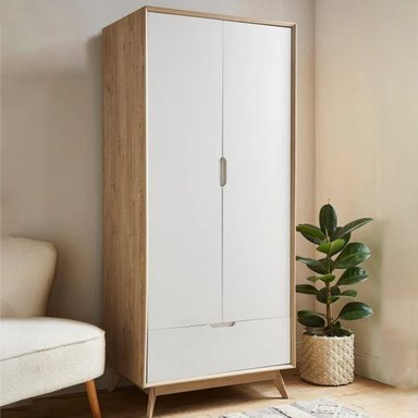 ROPERO VENTITAS PERU GRACIELA VINTAGE DUNA 2 PUERTAS 1 CAJON BEIGE BLANCO