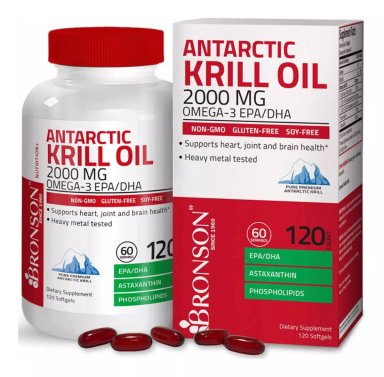 KRILL OIL 2000MG OMEGA3 EPA DHA AXTHAXANTING MADE JN EEUU