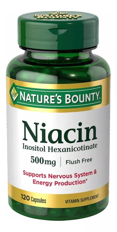 SUPLEMENTO NIACIN ORIGINAL EEUU 120 CÁPSULAS SELLADO