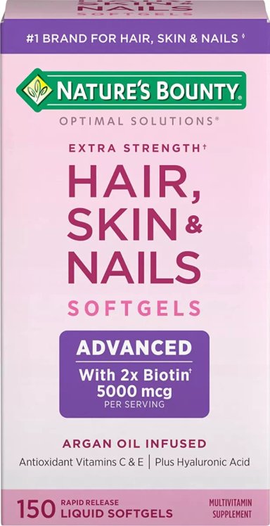 VITAMINAS HAIR SKIN AND NAILS 5000MCG CABELLO PIEL Y UÑAS