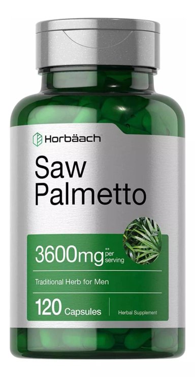 SUPLEMENTO HORBAACH SAW PALMETTO 3.600MG 120 CÁPSULAS SELLADO EEUU ENTREGA HOY
