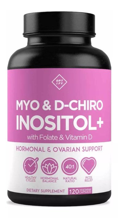 MYO Y D-CHIRO INOSITOL CON FOLATO Y VITAMINA D - 120 CAPSULAS - 1