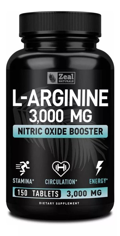 L ARGININE L ARGININA 3000MG VEGANO ÓXIDO NITRICO USA - 1