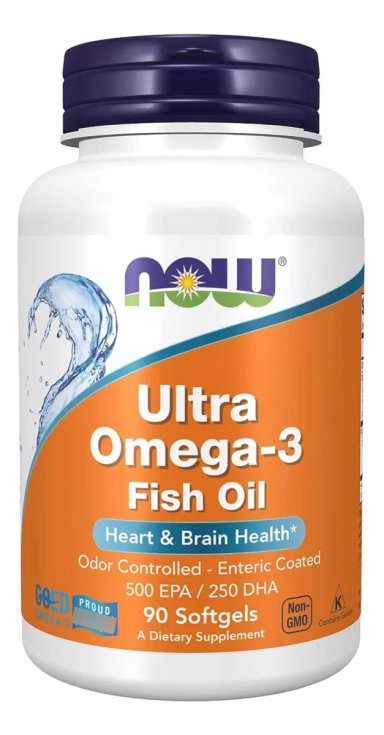 SUPLEMENTO NOW ULTRA OMEGA3 500 EPA/250 DHA TRAÍDO DE EEUU ENTREGA HOY