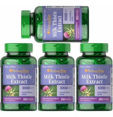 MILK THISTLE 1000MG 180 SOFTGELS CARDO MARIANO SILIMARINA