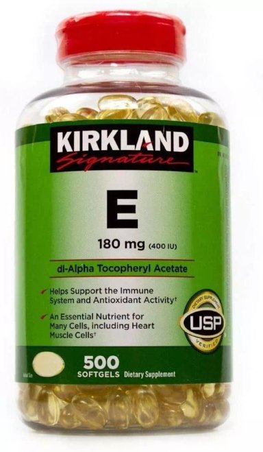 VITAMINA E KIRKLAND 500 SOFTGELS AMERICANO