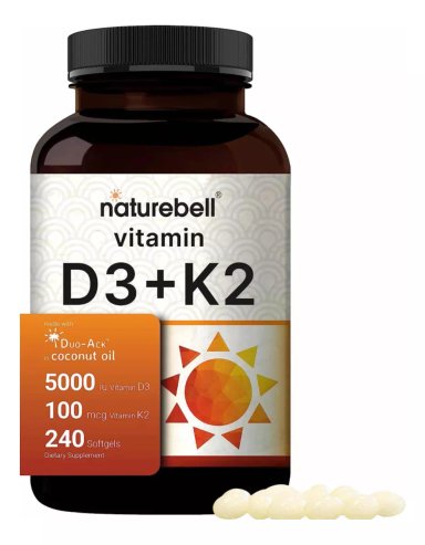 VITAMINA D3 K2 NATUREBELL MADE IN EEUU
