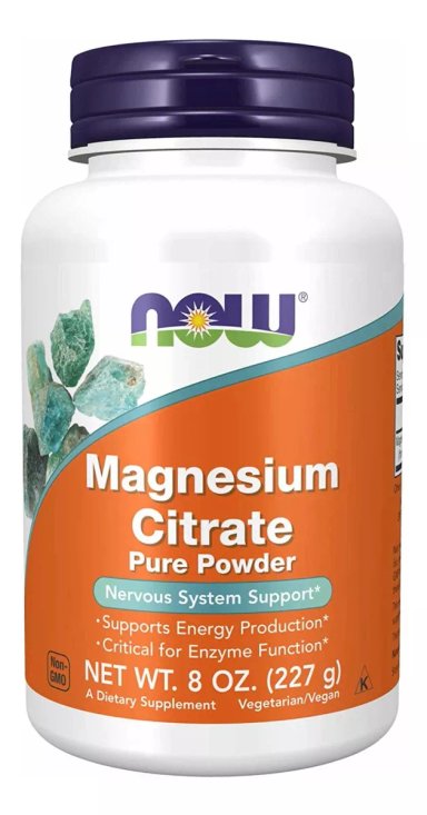 SUPLEMENTO NOW CITRATO IMAGNESIO POLVO MADE IN EEUU