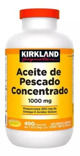 SUPLEMENTO KIRKLAND ACEITE DE PESCADO CONCENTRADO 400 CÁPSULAS