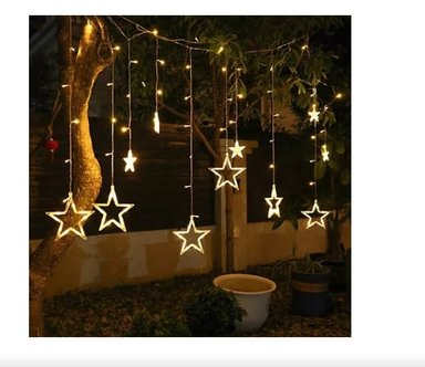 LUCES LED MULTICOLOR NAVIDEÑAS CASCADA ESTRELLA LED NAVIDAD