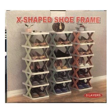 ZAPATERA 5 NIVELES MULTICOLOR PLEGABLE ARMARIO ZAPATOS ESTANTE MÚLTIPLE