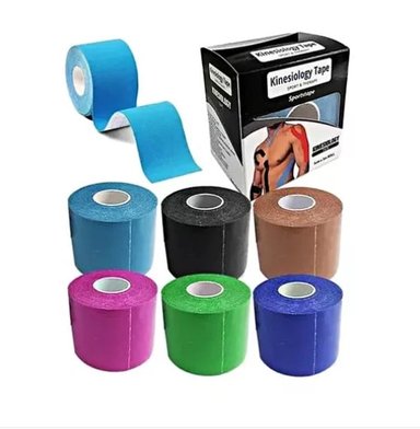 CINTA KINESIOLÓGICA VENDA KINESIO TAPE 5M X 4 UNIDADES