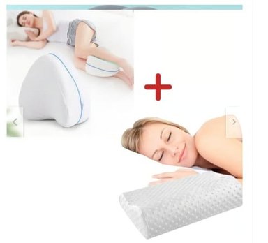 COMBO ALMOHADA VISCOELÁSTICA COJIN DE PIERNA