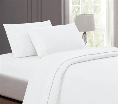 SET SÁBANAS CASATEX 2 PLAZAS ALGODÓN BLANCO