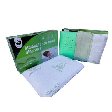 ALMOHADA VERDE CLARO CON AROMA ÁLOE VERA