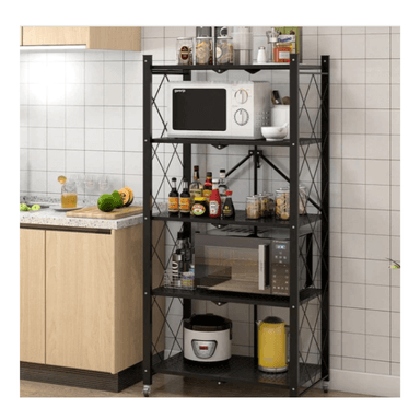 ESTANTE NEGRO MULTIUSO 5 NIVELES