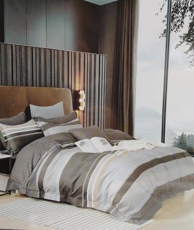 SET SÁBANAS 2 PLAZAS GRIS PARDO