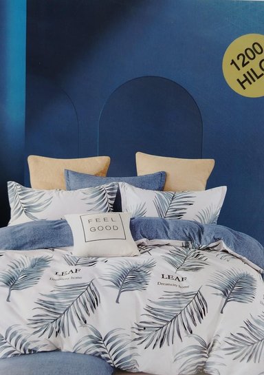 SET SÁBANAS 2 PLAZAS AZUL GRAFITO