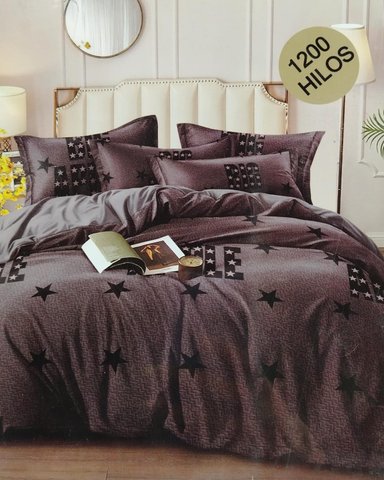 SET SÁBANAS QUEEN GRIS