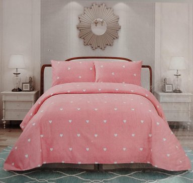 SET SÁBANAS KING ROSADO