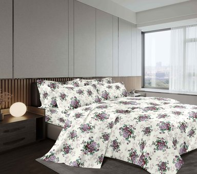 SET SÁBANAS GOLDSUN QUEEN ALGODÓN ESTAMPADO