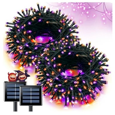 LUCES NAVIDEÑAS CON PANEL SOLAR