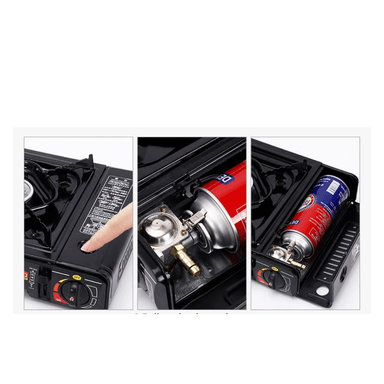 COCINA NEGRO DUAL PORTATIL - 2