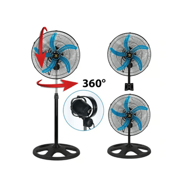 VENTILADOR 5 ASPAS ORBITAL 360°