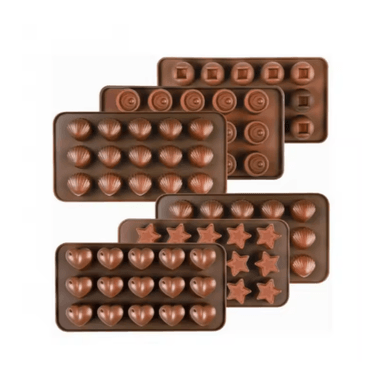 PACK DE 6 MOLDES DE SILICONA