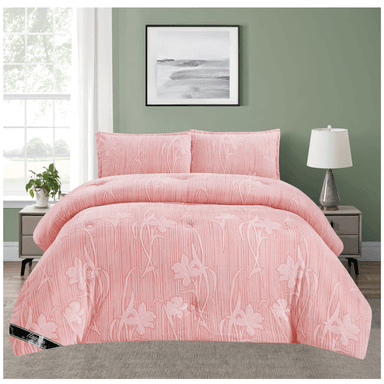 EDREDONES PIEL DE CONEJO CON PIEL DE ANGEL 3D ALTO RELIEVE 5 PIEZAS