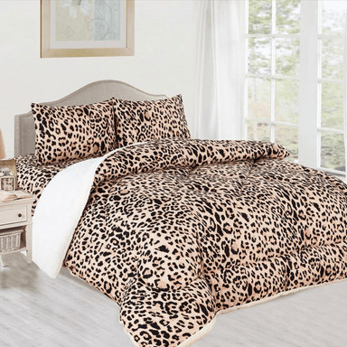 EDREDÓN TELA CON SHERPA KING SIZE