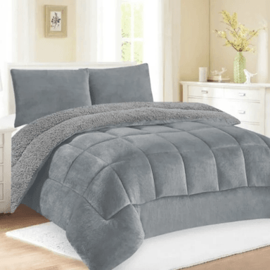 COBERTOR CON CARNERO EN 3 PIEZAS QUEEN