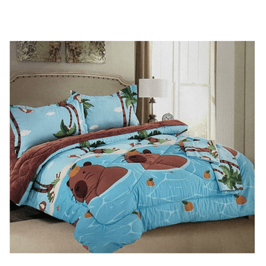 EDREDÓN TELA CON PIEL DE ÁNGEL KIDS 5 PIEZAS 1.5PLZ